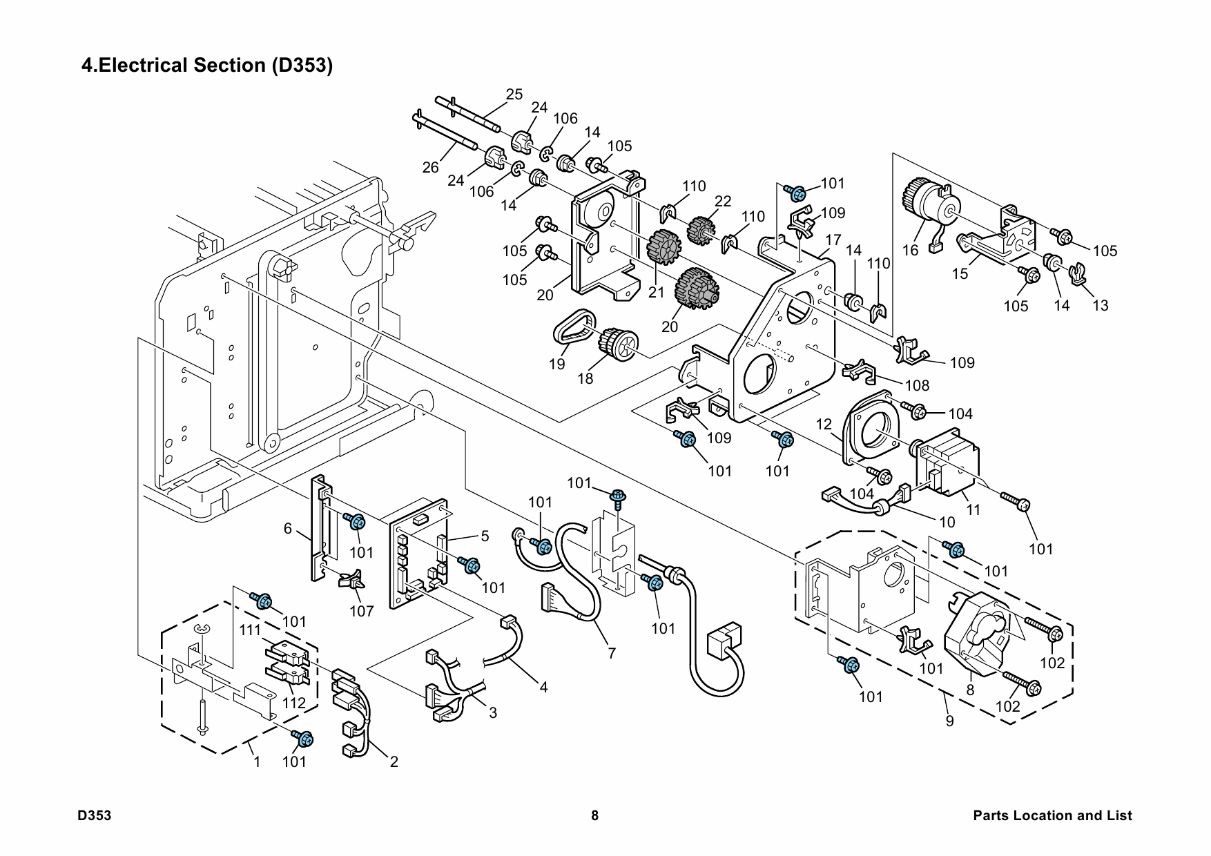 RICOH Options D353 LCIT-RT3000 Parts Catalog PDF download-5